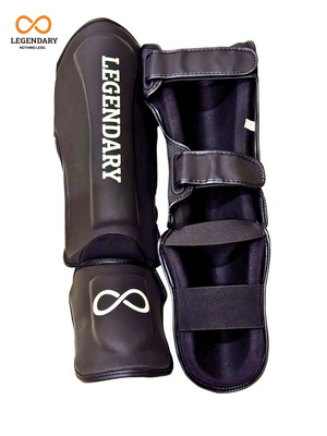 Legendary shin guards with PU instep protection new, high quality large