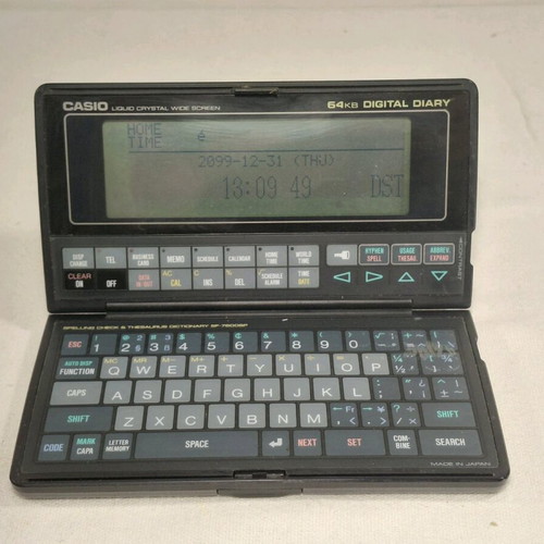 Casio SF-8000 Digital Diary used vintage 64KB electronic organizer