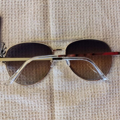 Solo-Solis NDL6243 sunglasses new, gold finish, brown/grey lenses