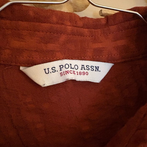 U.S. Polo Assn. shirt like new, terracotta color, size S