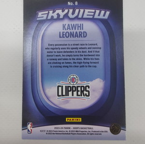 2023-24 Panini-NBA Hoops Basketball Kawhi Leonard Skyview #8