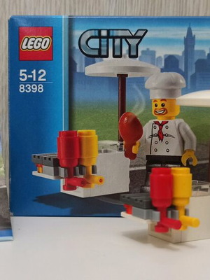 Lego City 8398 BBQ Barbeque Stand Σεφ μεταχειρισμένο