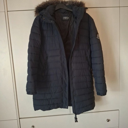 Superdry women's parka jacket No L like new, blue