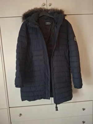 Superdry women's parka jacket No L like new, blue
