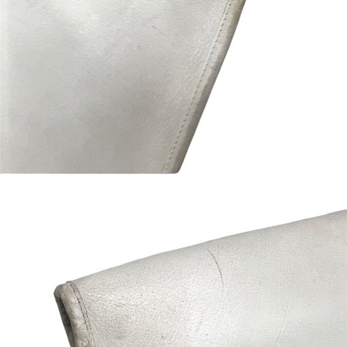 Christian Dior vintage λευκό δερμάτινο clutch μεταχειρισμένο