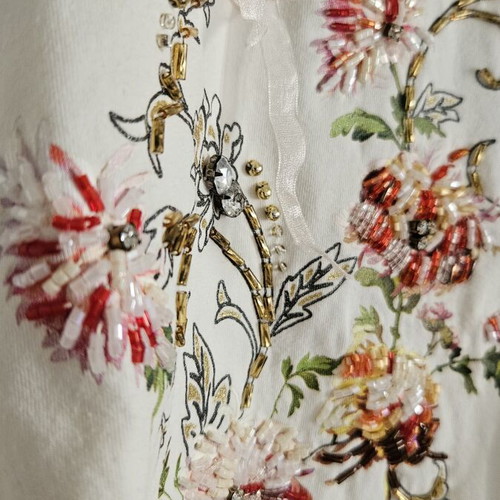 Rococo T-shirt with floral print, size L