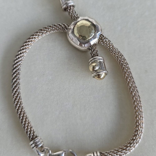 Silver 925 and Gold 585 Bracelet