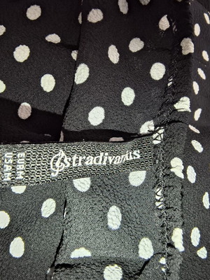 Stradivarius One-Piece Shorts Size M Like New Black and White