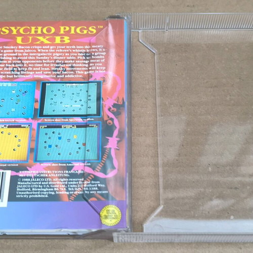Psycho Pigs UXB Amstrad cassette like new, complete in box