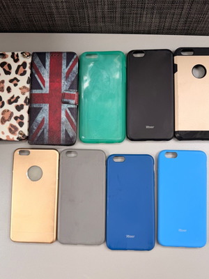 iPhone 6s Plus cases used, all together