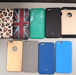 iPhone 6s Plus cases used, all together