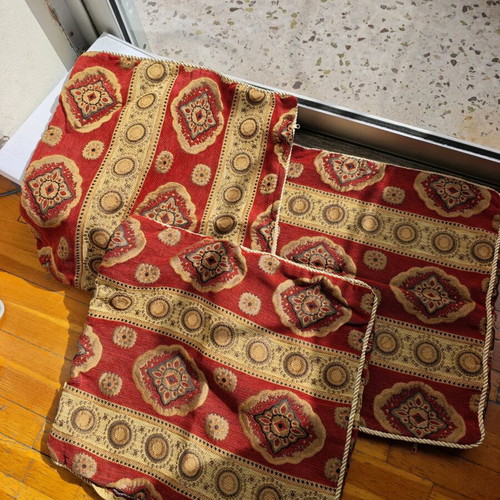 Ethnic pillow covers like new, set of 3, 40x40 cm