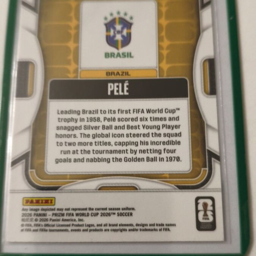 Pele 2026 Panini Prizm FIFA World Cup card new