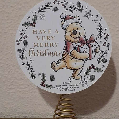 Disney Winnie the Pooh Christmas Tree Topper like new