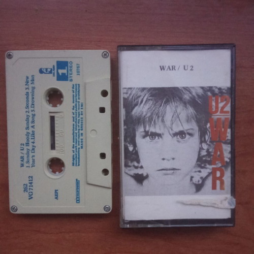 U2 War audio tape used, 1980s collectible cassette