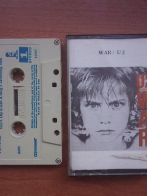 U2 War audio tape used, 1980s collectible cassette