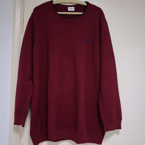 Men's US Poloassin sweater XXL like new, burgundy