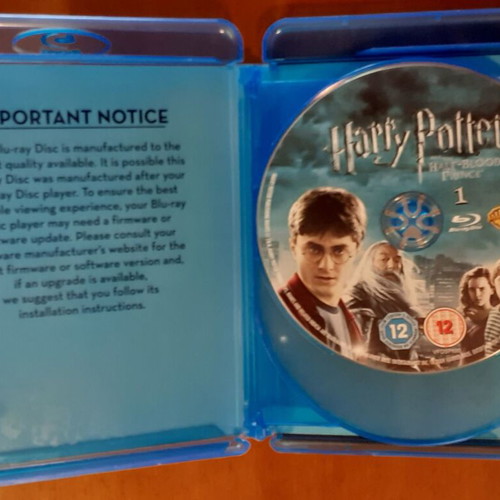 Harry Potter And The Half-Blood Prince Blu-Ray used, 3 discs, English subtitles