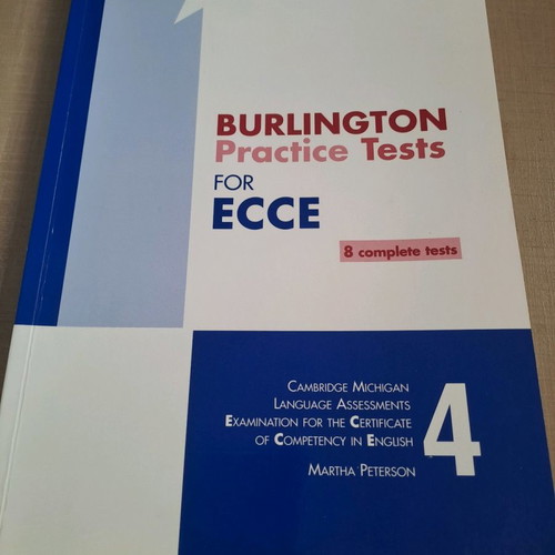 Burlington Practice Tests for ECCE book used, suitable for Michigan Lower