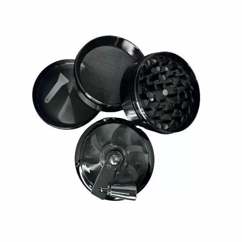 Metal grinder with mill 45x55mm 3-position silver