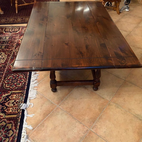 Wooden folding table vintage used