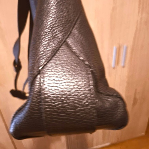 KEM leather shoulder bag new black