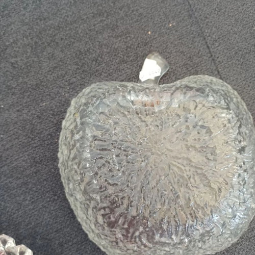 Vintage glass container in cherry shape, like new
