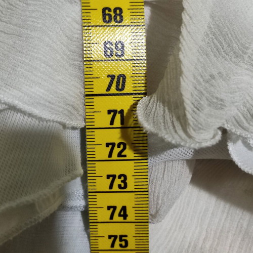 Women's top like new, white and beige, size S