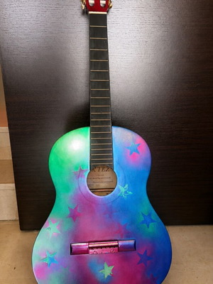 Cortez Classical Guitar 4/4 Custom Galaxy Like New