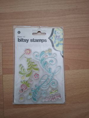 Stempel new, bitsy stamps flower b2