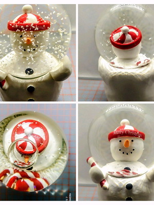 Hallmark snowman snowglobe like new