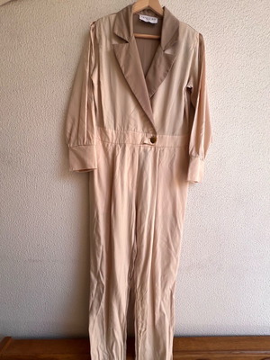Mallory The Label one-piece jumpsuit like new, beige with two-tone