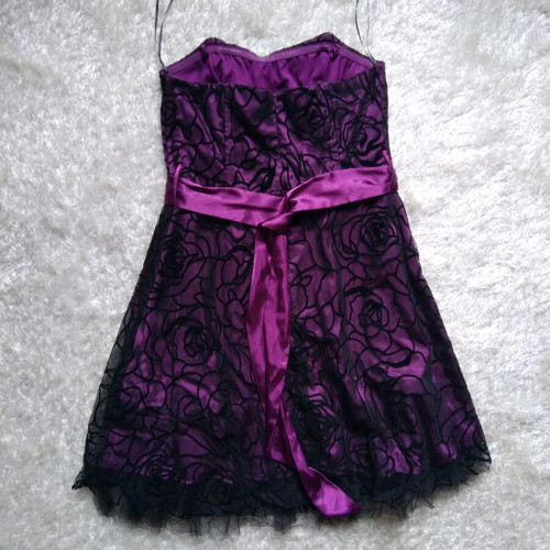 Bonprix evening dress L like new, black and purple