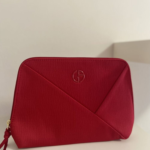 Armani Exchange cosmetic bag new, red