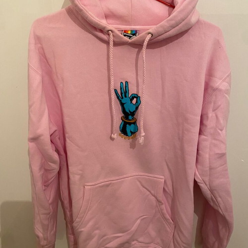 Goodbie hoodie authentic like new, pink, size M