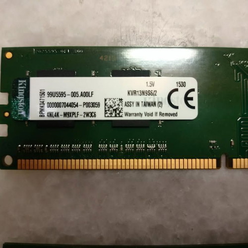 Kingston DDR3-1333 RAM 2 x 2GB used for PC