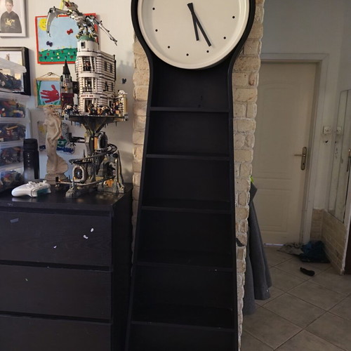 IKEA PS Pendel vintage wall clock with shelves like new design piece