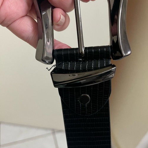 Black belt 100 cm with Boxnow new, shiny buckle