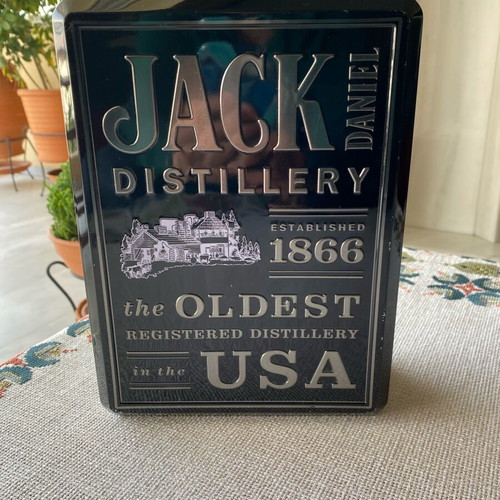 Vintage Jack Daniel metal collectible box used