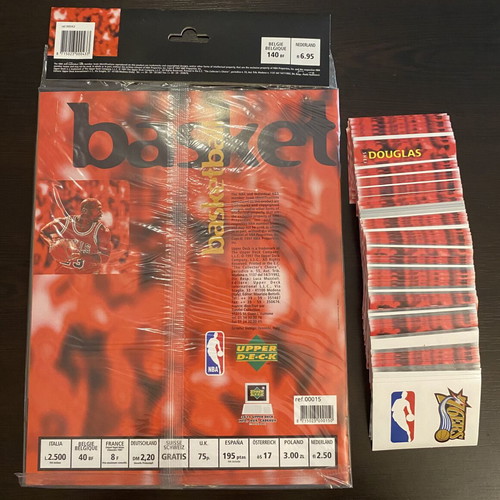 Upper Deck NBA 1997-98 Sticker Album with Complete Sealed Set