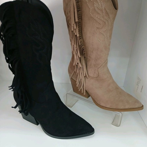 Women's boots new in black and beige colors