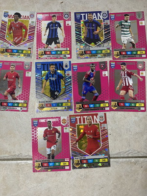 Football trading cards pack of 10 like new