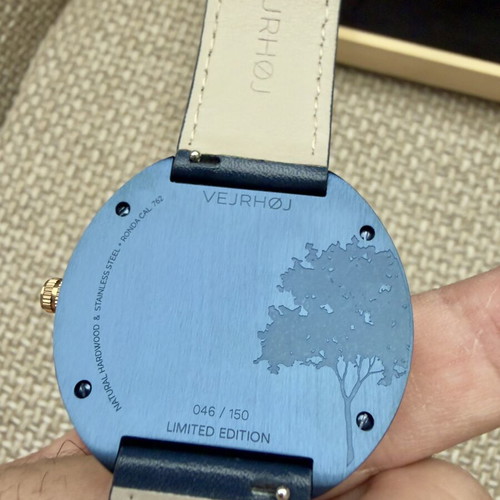 Vejrhøj Limited Edition Maple Wood Steel Watch Like New