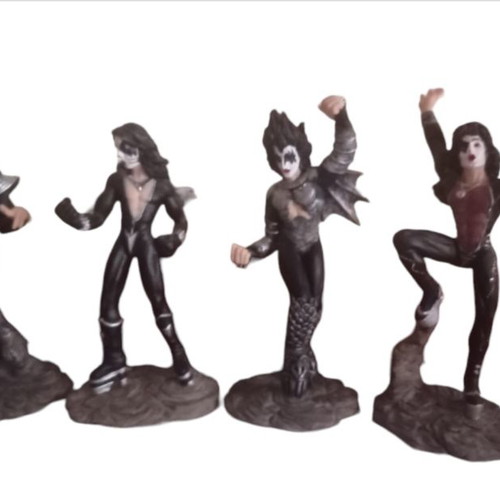 KISS band decorative figurines, set of 4