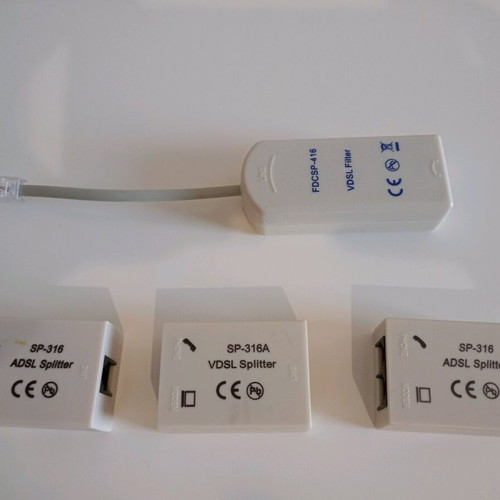 VDSL Splitter used, set of items