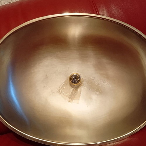 Serving set with 24K gold new