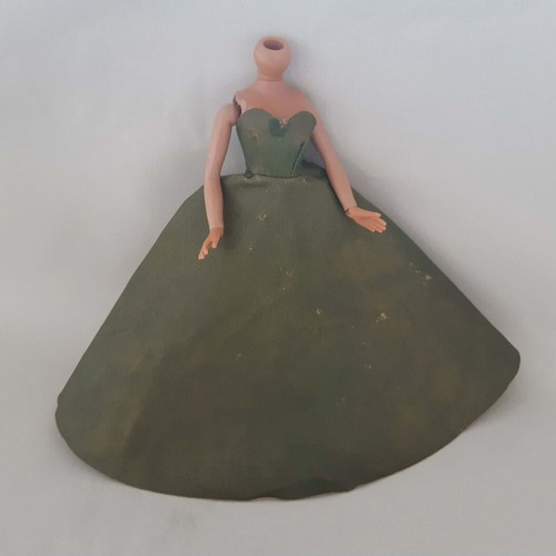 El Greco 1980s Bibi Bo doll dress used, Golden Vision with wear