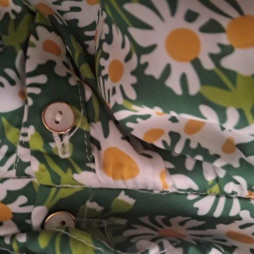 We Are satin skirt size large like new, multicolor green