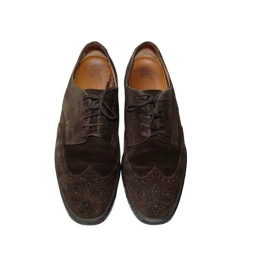 Tod's suede lace up shoes brown, like new