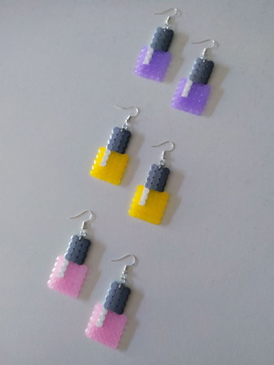 Handmade Nail Polish Earrings new